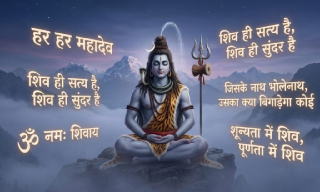 Amazing Mahadev Quotes in Hindi शिव शायरी जो दिल छू ले