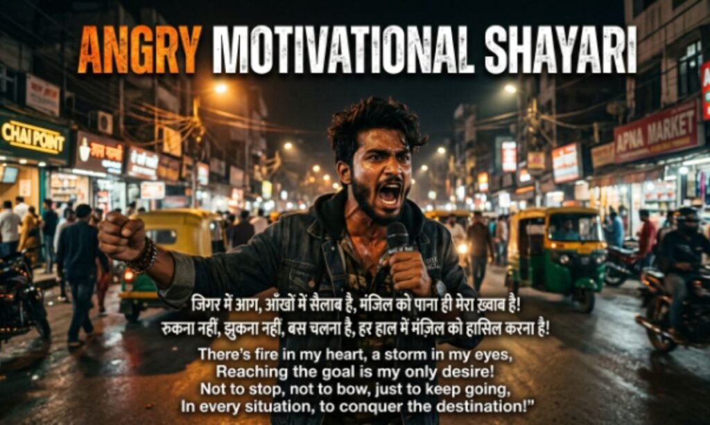 Angry Motivational Shayari