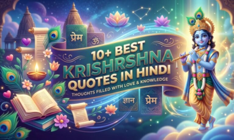 10+ Best Krishna Quotes in Hindi | प्रेम और ज्ञान से भरे विचार