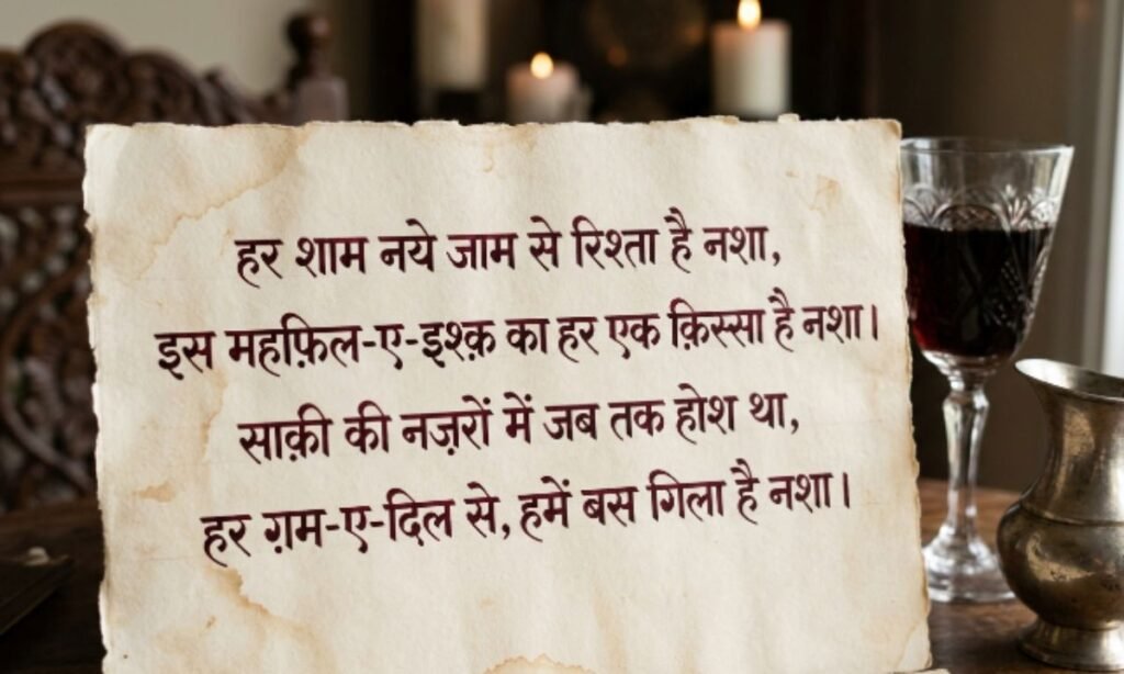 4 लाइन शराब शायरी (Best Collection)