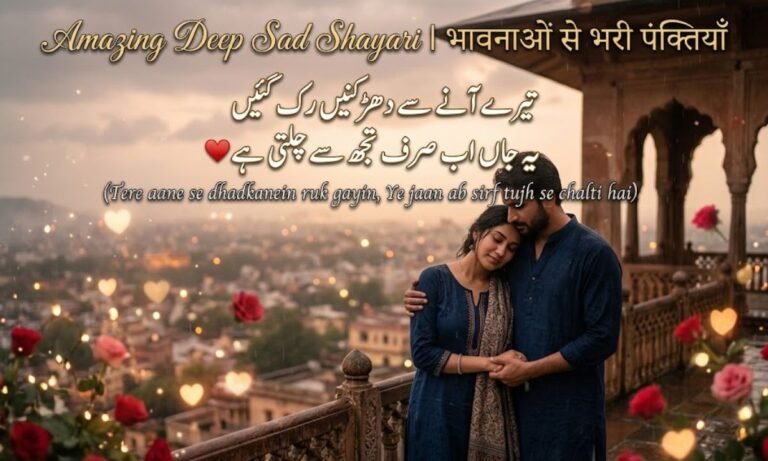 Amazing Deep Sad Shayari l भावनाओं से भरी पंक्तियाँ