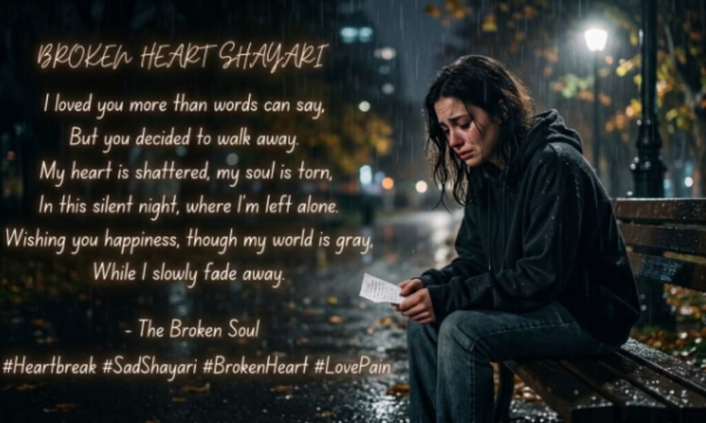 Broken Heart Shayari In English