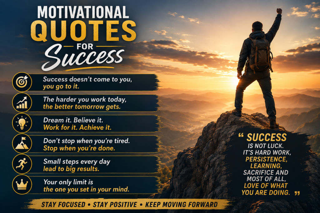 Motivational Quotes In English For success