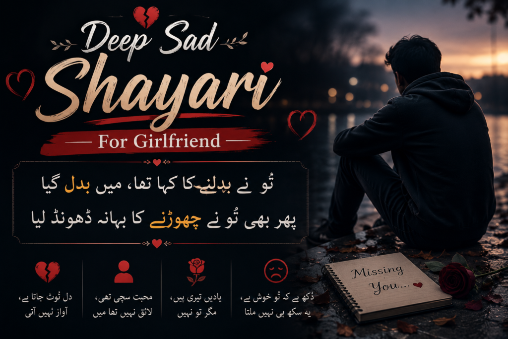 Deep Sad Shayari For Girlfriend