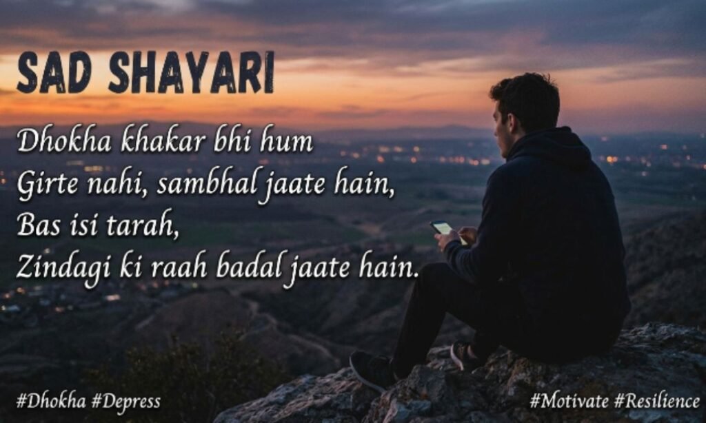 Dhokha Depress Motivate Sad Shayari​