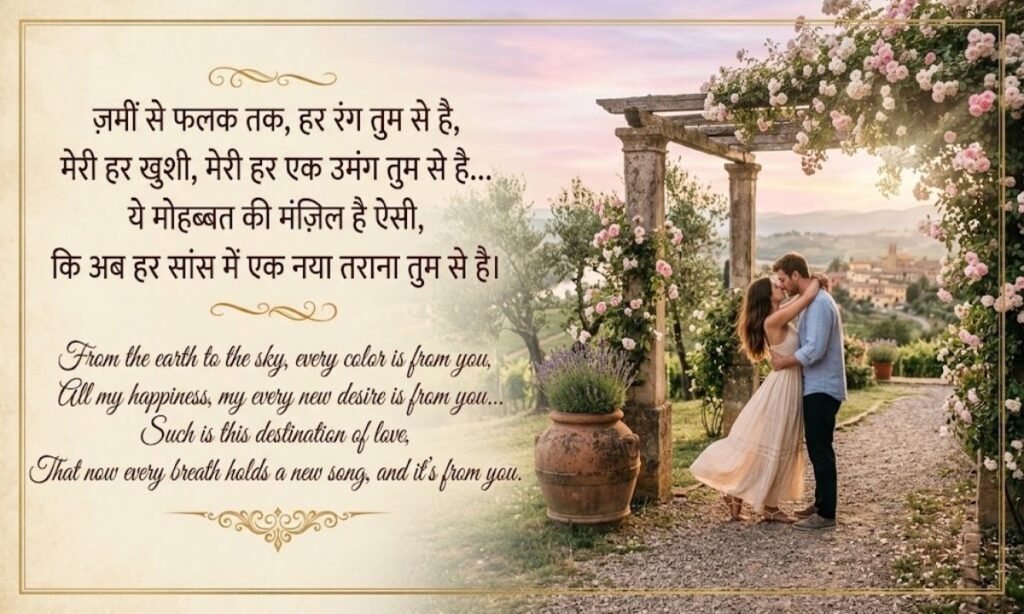 Even More Romantic Shayari (Unique & Beautiful)