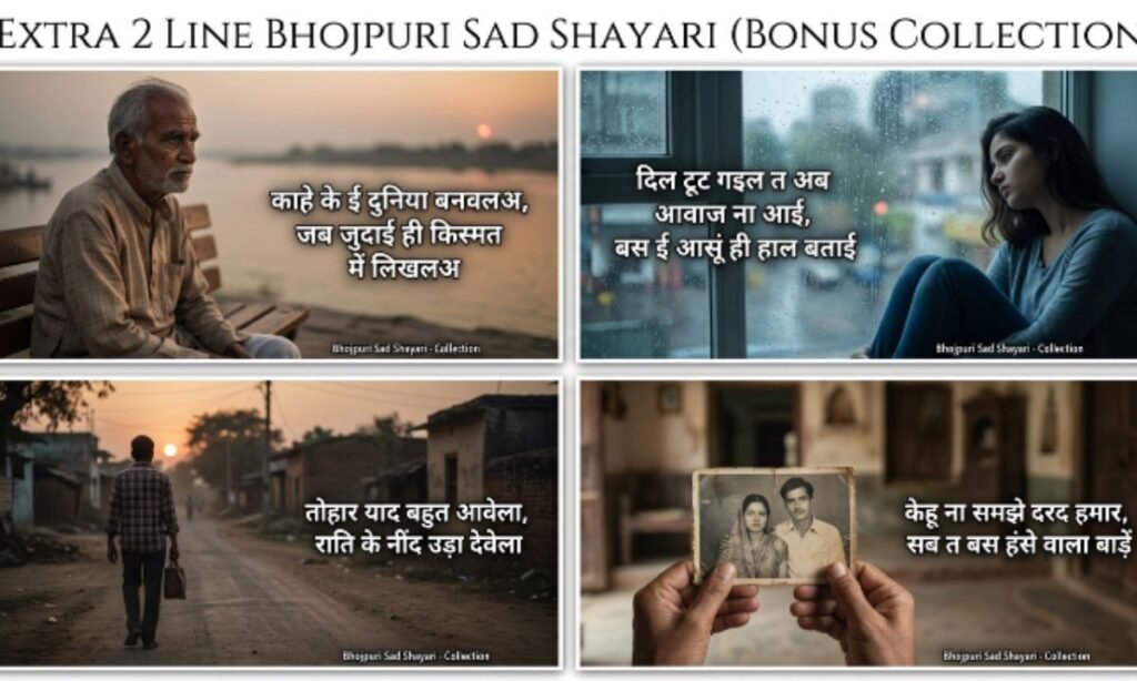 Extra 2 Line Bhojpuri Sad Shayari (Bonus Collection)