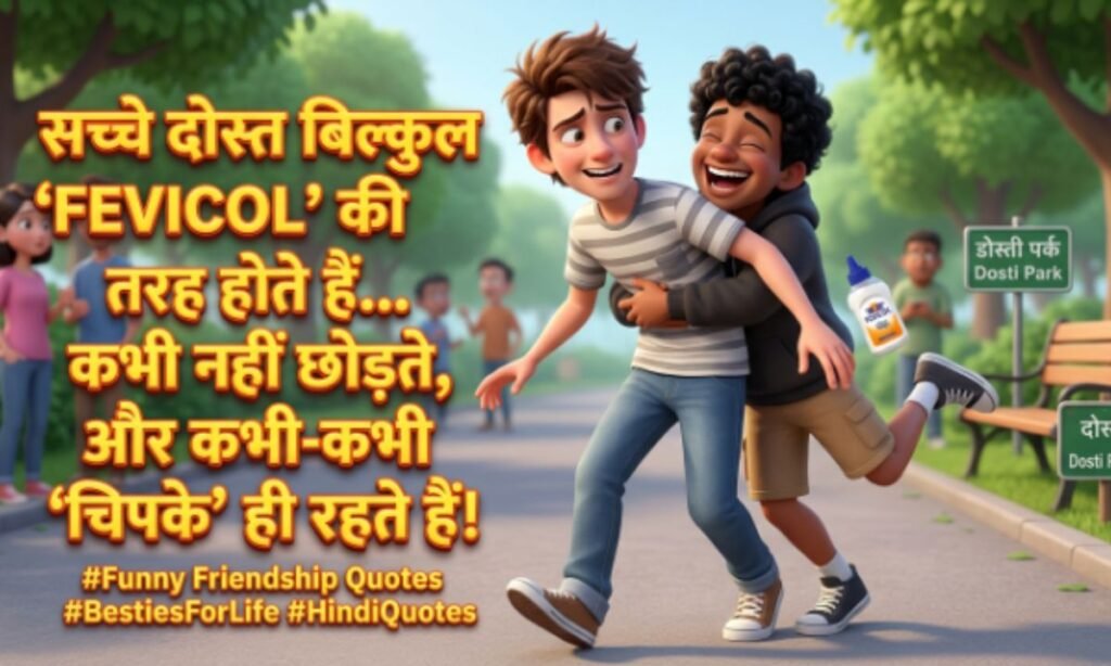 Funny Friendship Quotes in Hindi