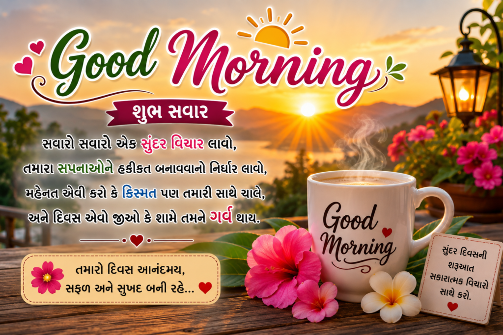 Good Morning Shayari Gujarati