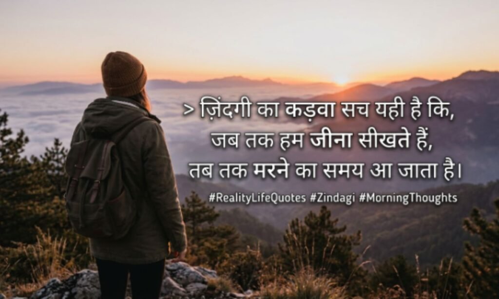 Reality Life Quotes in Hindi