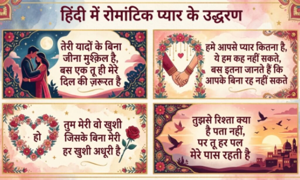 Romantic Love Quotes in Hindi​
