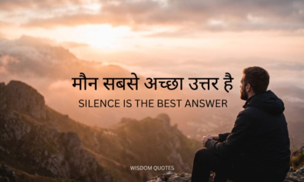 Silence Is The Best Answer Quotes