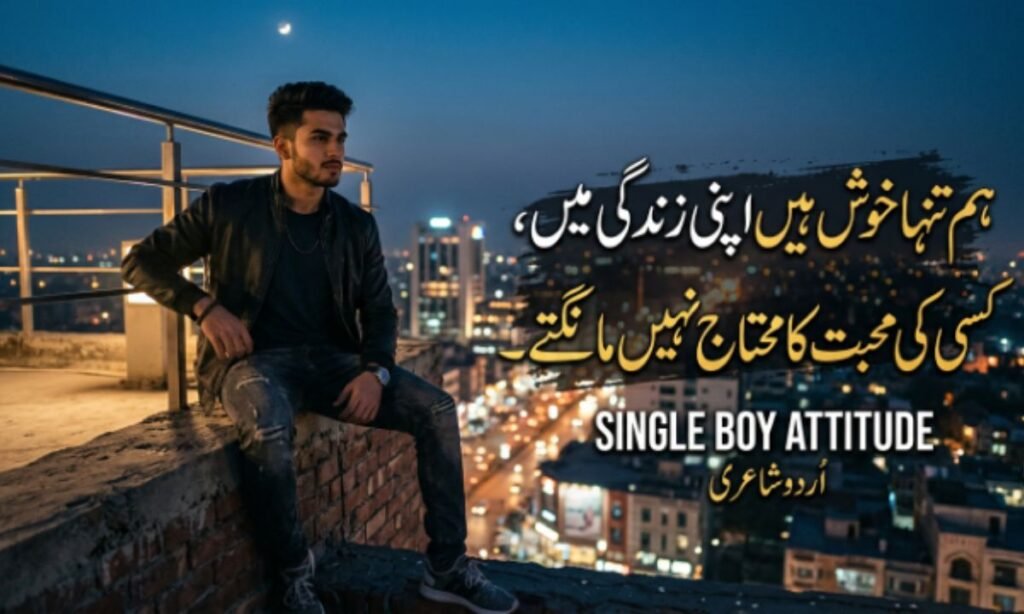 Single Boy Attitude shayari in Urdu