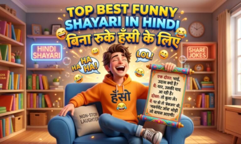 Top Best Funny Shayari in Hindi | बिना रुके हँसी के लिए |