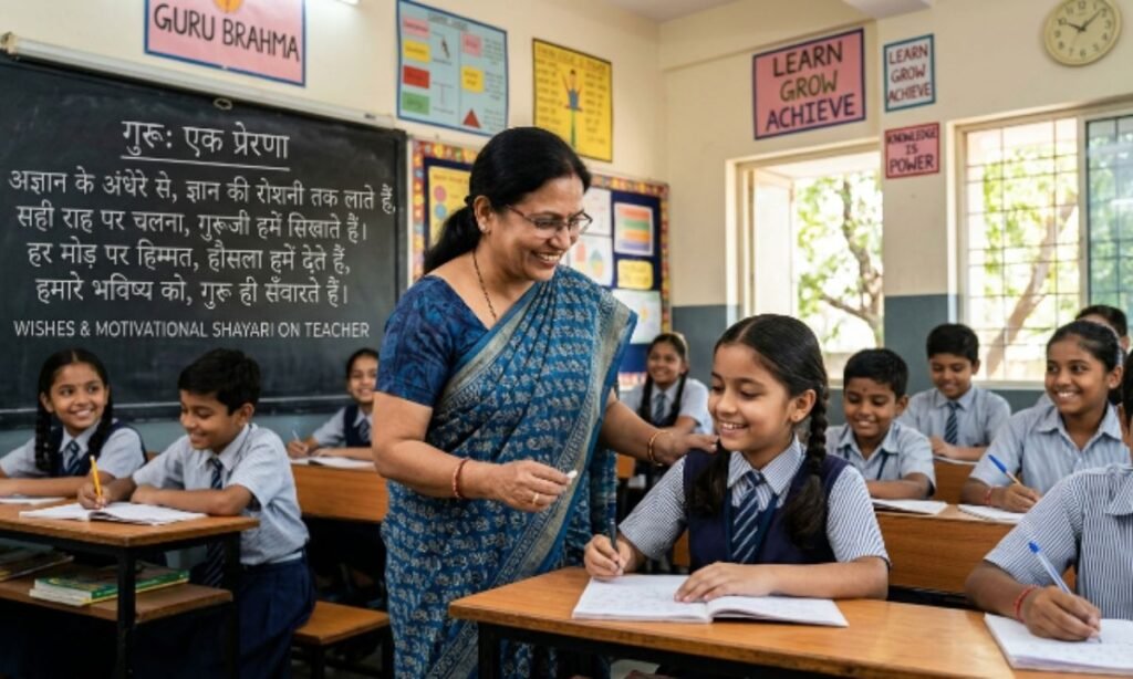 Wishes Motivational Shayari on Teacher