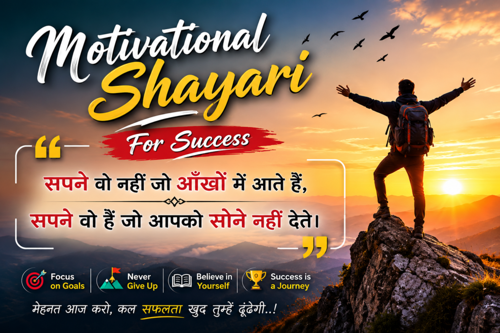 Motivational Shayari 2 lines For Success