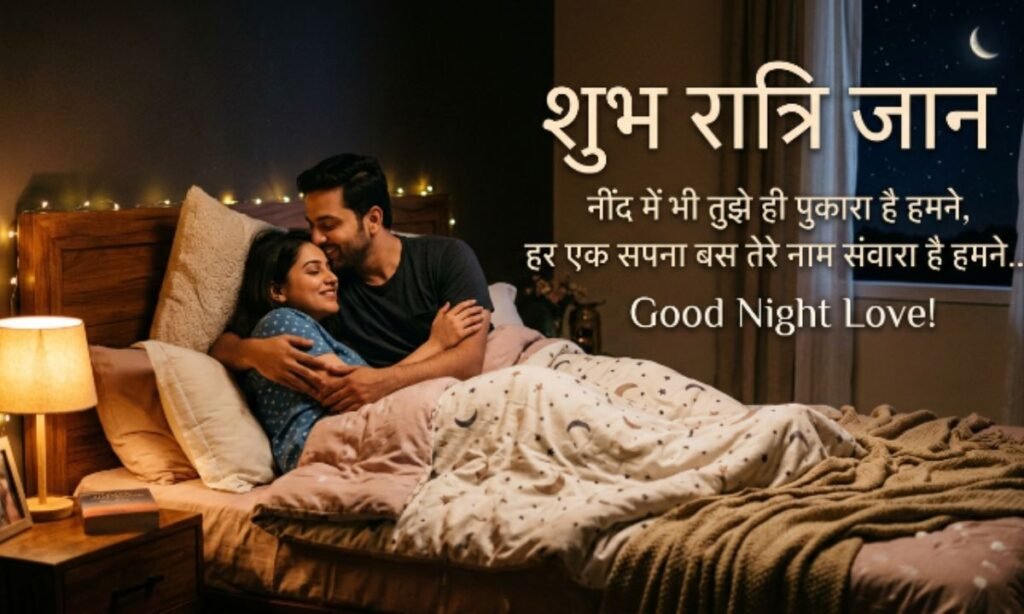 दिल छू लेने वाली Good Night Love Shayari (2 लाइन)