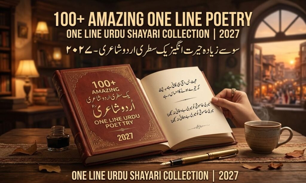 100+ Amazing One Line Poetry – One Line Urdu Shayari Collection 2027
