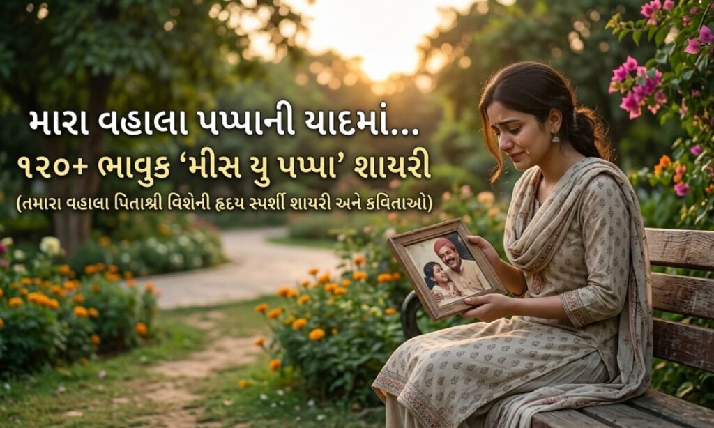 120+ Emotional Miss You Papa Shayari in Gujarati  