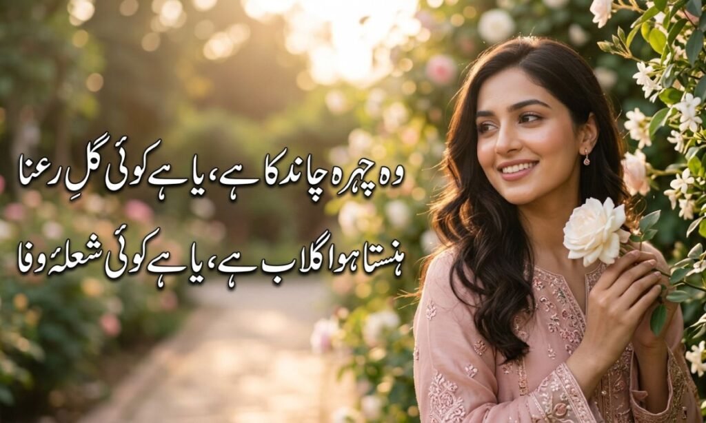 2-Line Chehra Poetry in Urdu for WhatsApp Status