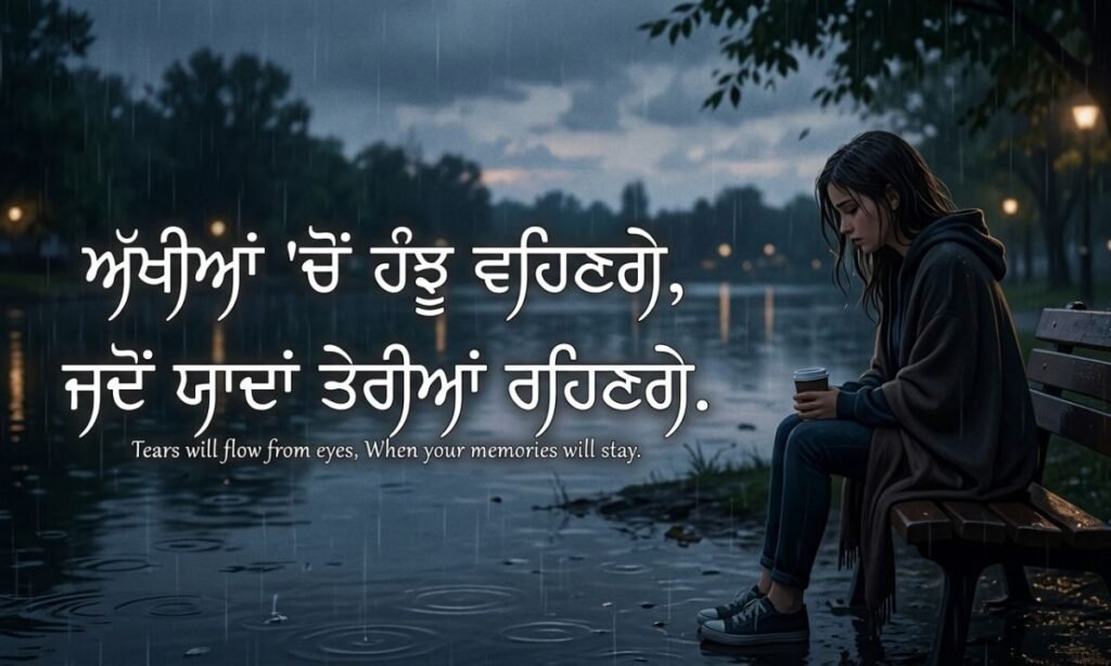 2-Line Punjabi Sad Shayari for WhatsApp & Instagram 📱