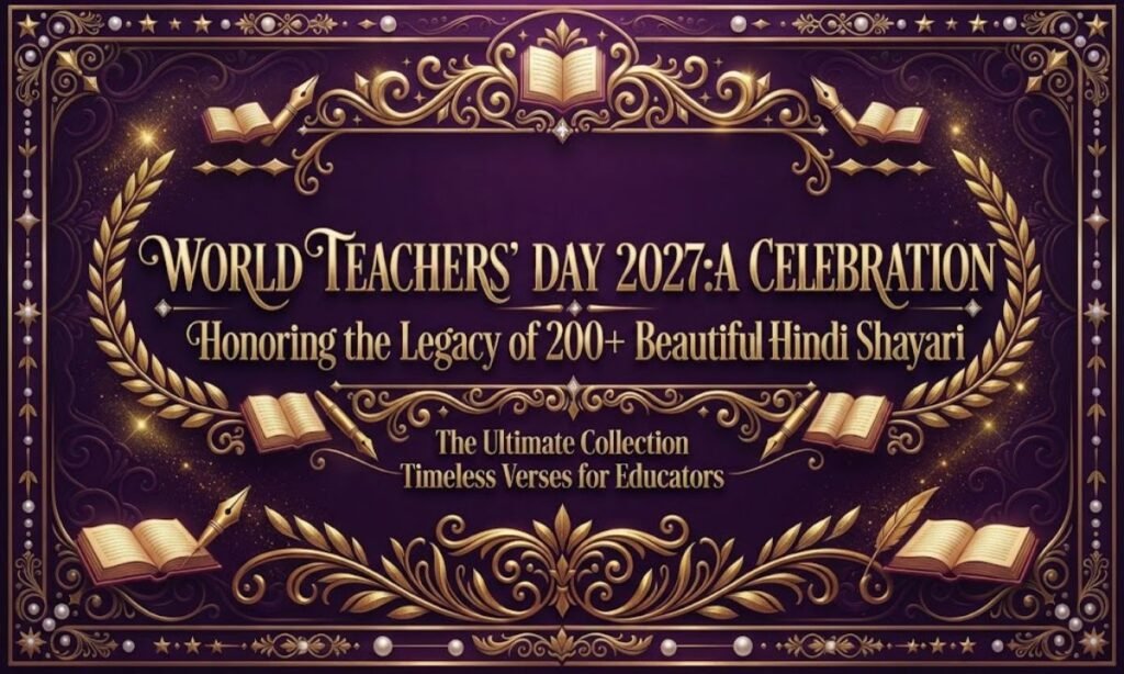 200+ Beautiful Teachers Day Shayari in Hindi (2027)  