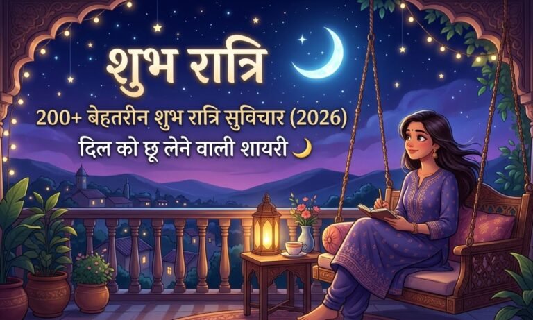 200+ Best Good Night Quotes in Hindi (2026) – Heart-Touching Shayari 🌙