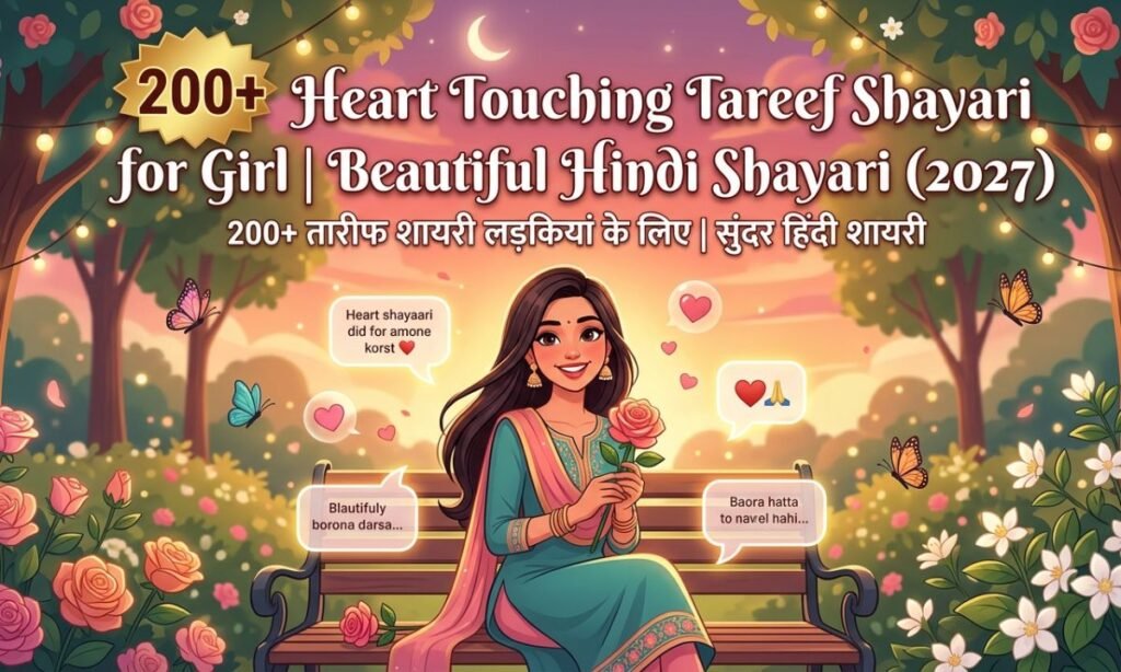200+ Heart Touching Tareef Shayari for Girl | Beautiful Hindi Shayari (2027)  
