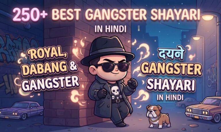 250+ Best Gangster Shayari in Hindi | Royal, Dabang & Gangster Shayari   