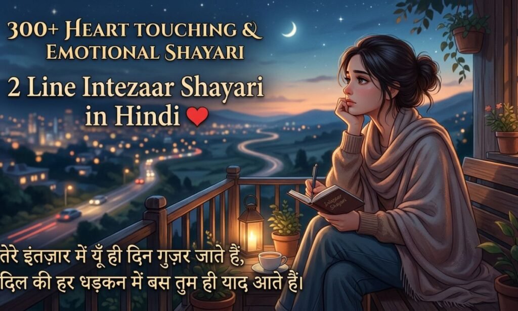 300+ Heart Touching & Emotional Shayari | 2 Line Intezaar Shayari in Hindi ❤️ 