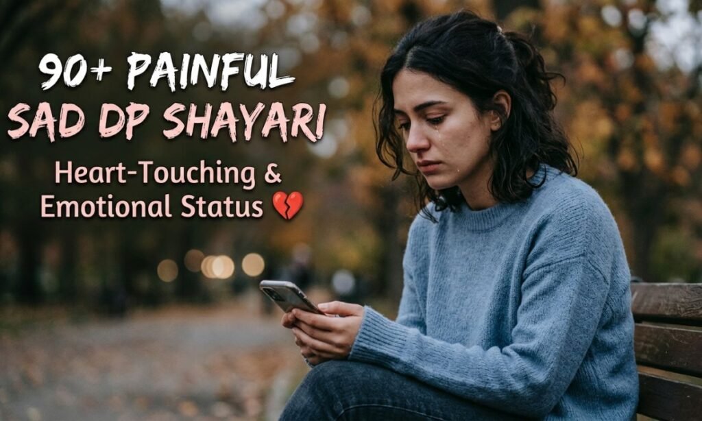 90+ Painful Sad DP Shayari – Heart-Touching & Emotional Status 💔 