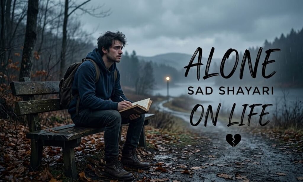 Alone Sad Shayari on Life 💭🖤