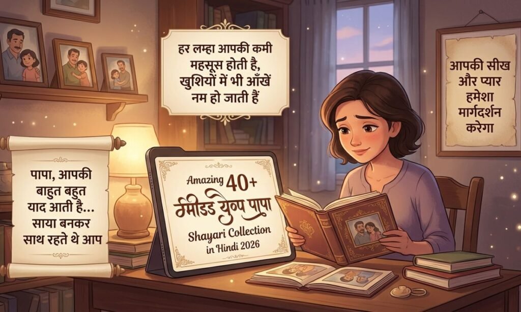 Amazing 40+ Miss You Papa Shayari Collection in Hindi 2026