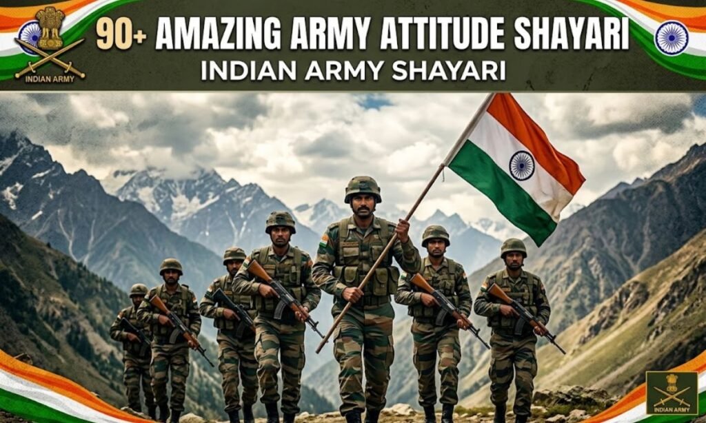 Amazing 90+ Army Attitude Shayari | Indian Army Shayari