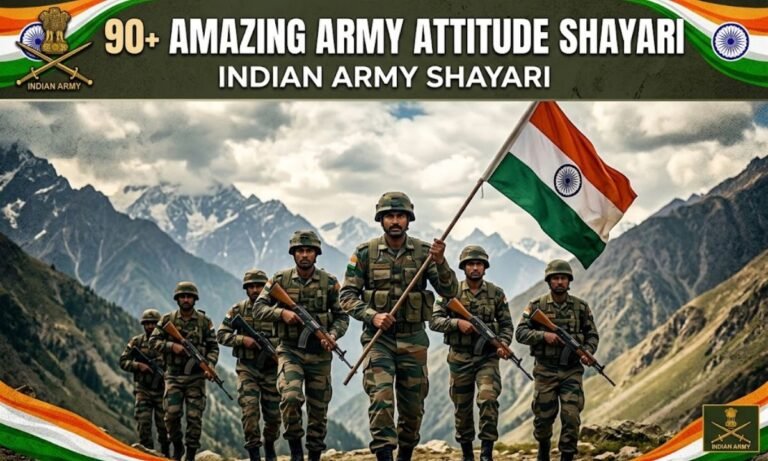 Amazing 90+ Army Attitude Shayari | Indian Army Shayari