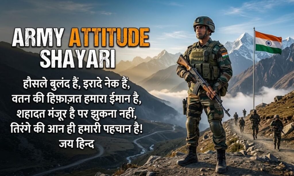 Army Attitude Shayari