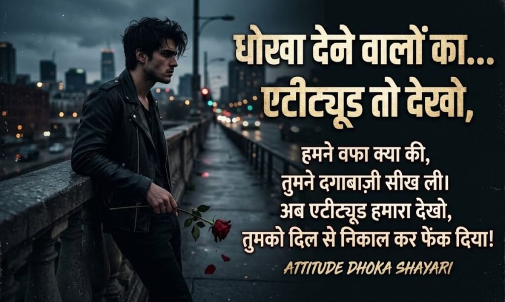 Attitude Dhoka Shayari in Hindi💔🥀