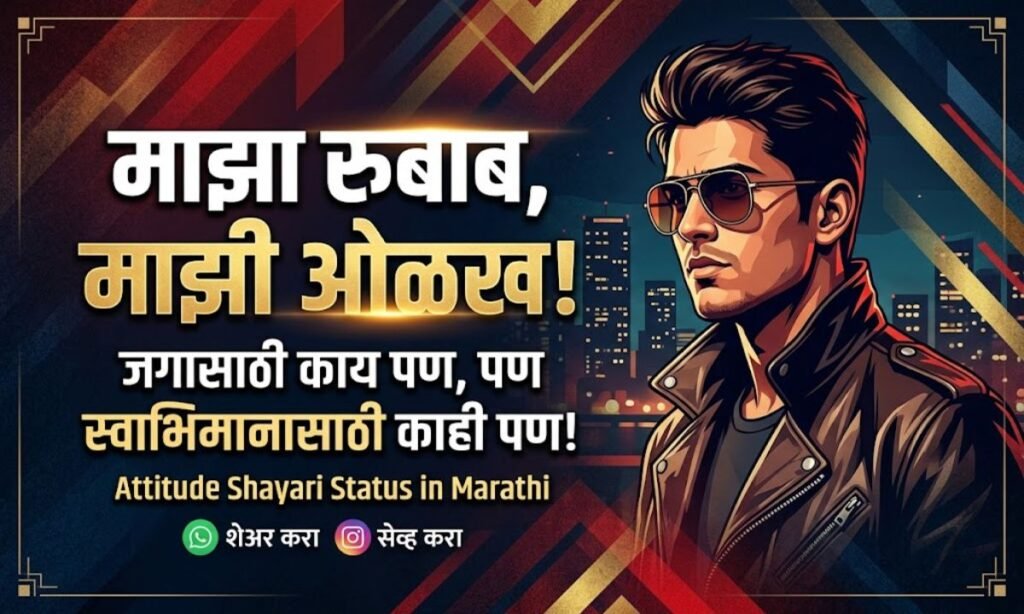 Attitude Shayari Status in Marathi
