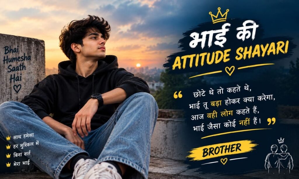 Attitude Shayari in Hindi for Brother