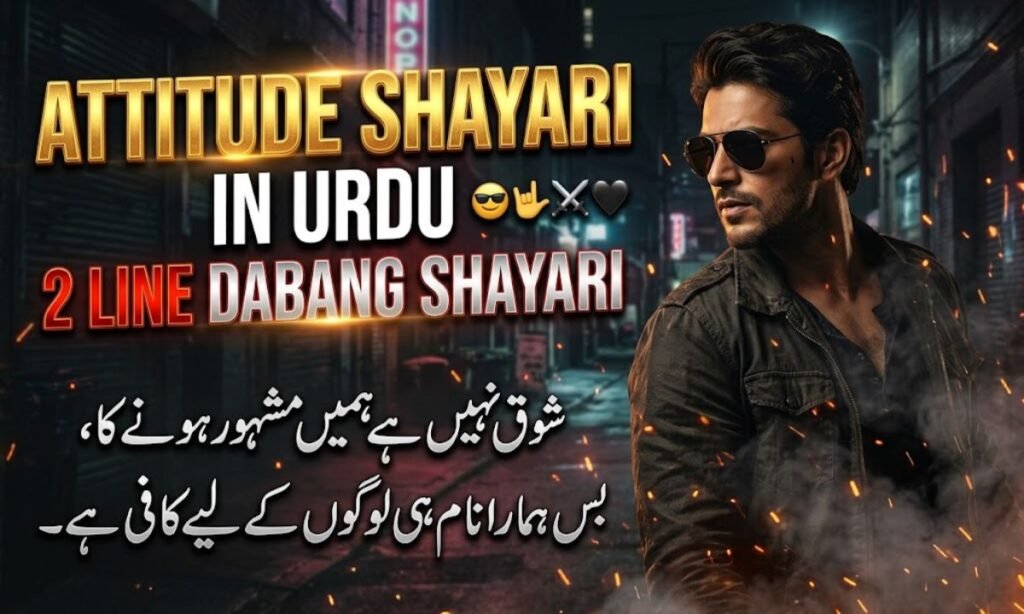 Attitude Shayari in Urdu