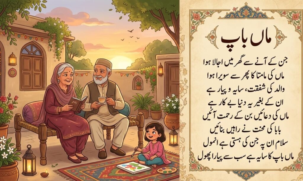 Beautiful Maa Baap Poetry in Urdu