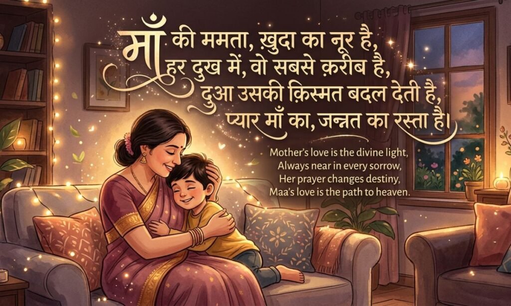 Beautiful Maa Shayari About a Mother’s Love ✨