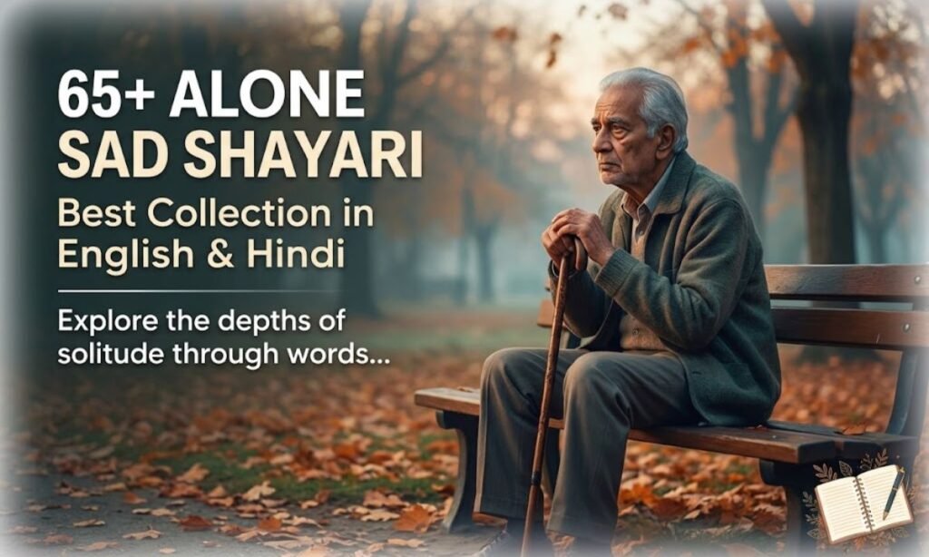 Best 65+Alone Sad Shayari in English and Hindi