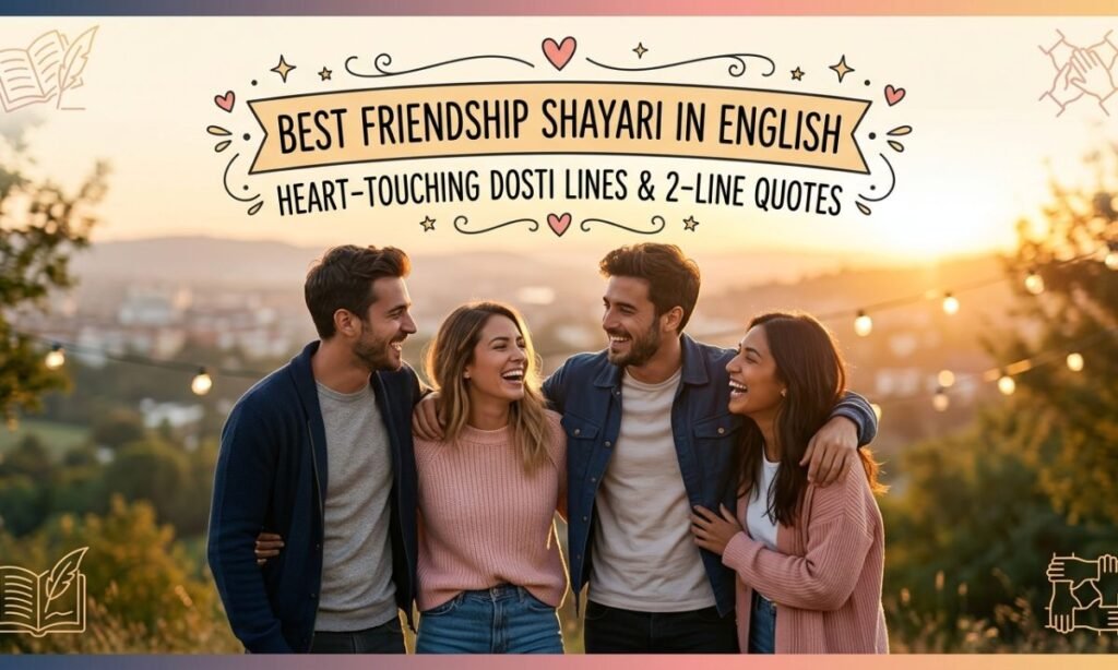 Best Friendship Shayari in English | Heart-Touching Dosti Lines & 2-Line Quotes 