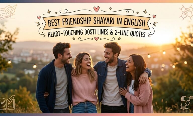 Best Friendship Shayari in English | Heart-Touching Dosti Lines & 2-Line Quotes 