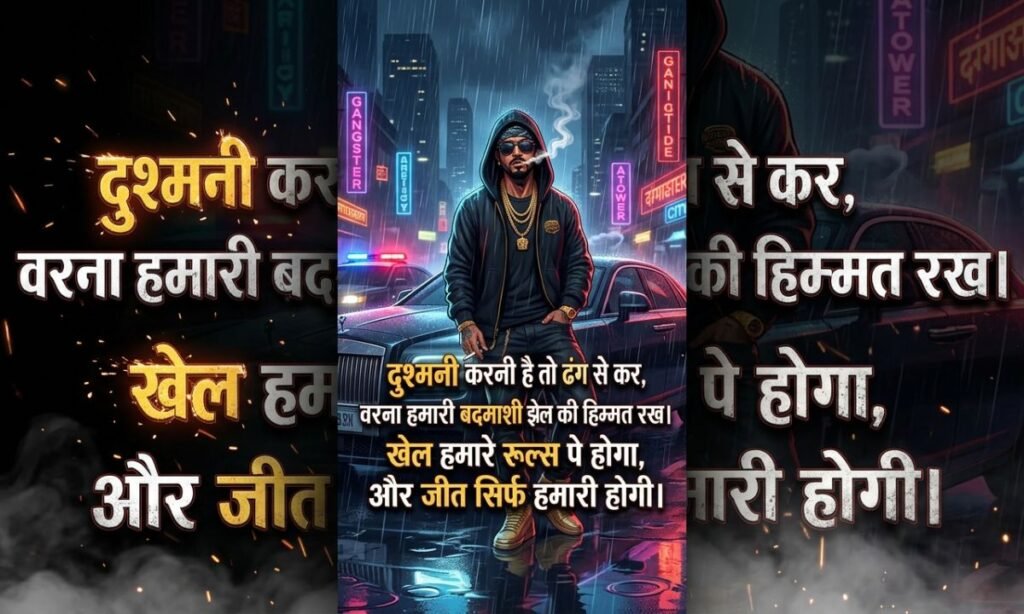 Best Gangster Shayari in Hindi for Instagram