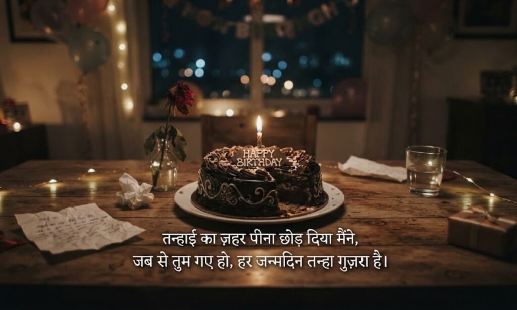 Birthday Sad Shayari SMS
