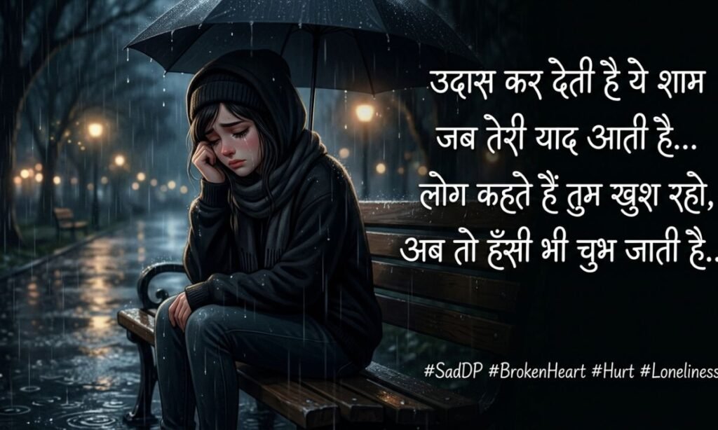 Broken Heart Sad DP Shayari