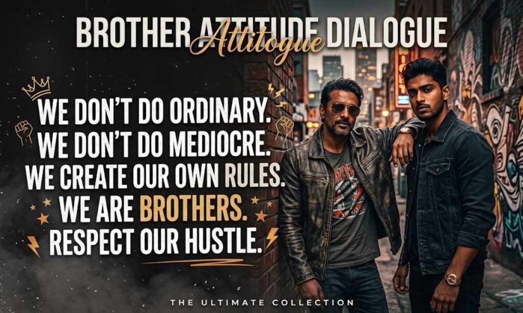 Brother Attitude Dialogue In English