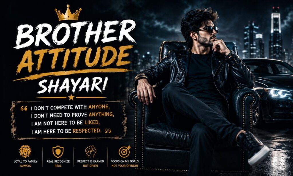 Brother Attitude Shayari in English